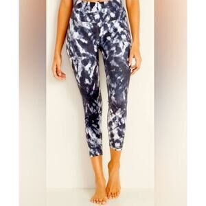 Womens Old Navy Leggings Tie Dye Cropped Yoga Pilates Hippie Nature Small Nwot